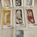 طقم سبحة كريستال وميدالية من الفضة